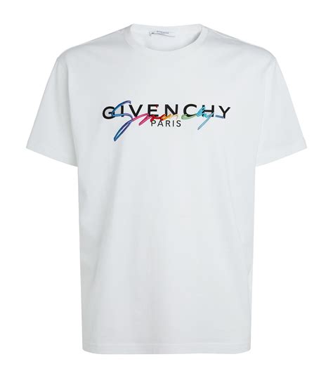 givenchy white t shirts|Givenchy signature t shirt.